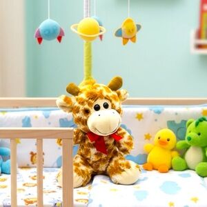 Dan Dee Collectors Choice Giraffe‎ Stuffed Animal Doll Plush Soft Toy 9 in Bow